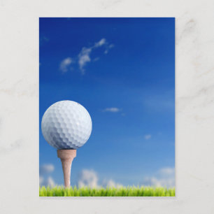 Golf Ball Sky Postkarte
