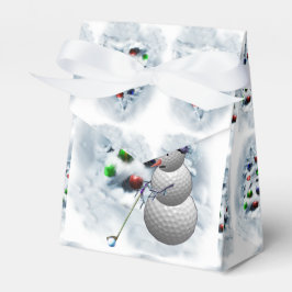 Golf Ball Snowman Weihnachten Geschenkschachtel