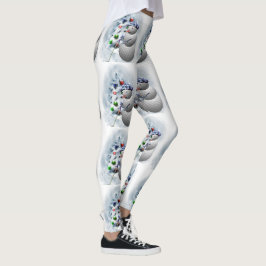 Golf Ball Snowman Weihnachten Leggings