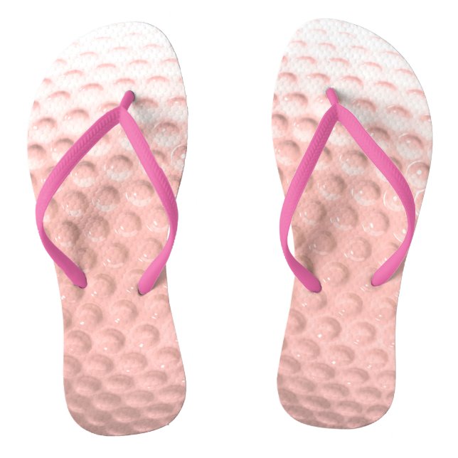 Golf Ball Sport Pink Flip Flops (Fußbett)