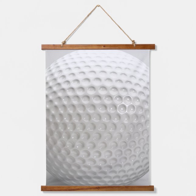 Golf Ball Sport Wandteppich Mit Holzrahmen (Vorderseite)