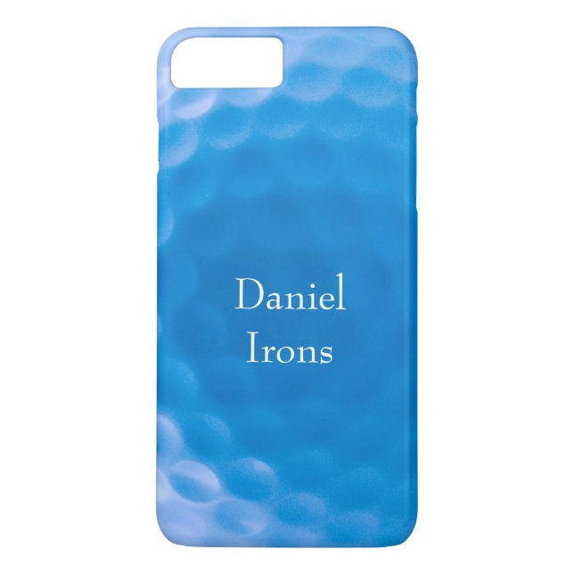 Golf Ball Texples_Arctic Blue_personalisiert Case-Mate iPhone Hülle (Rückseite)