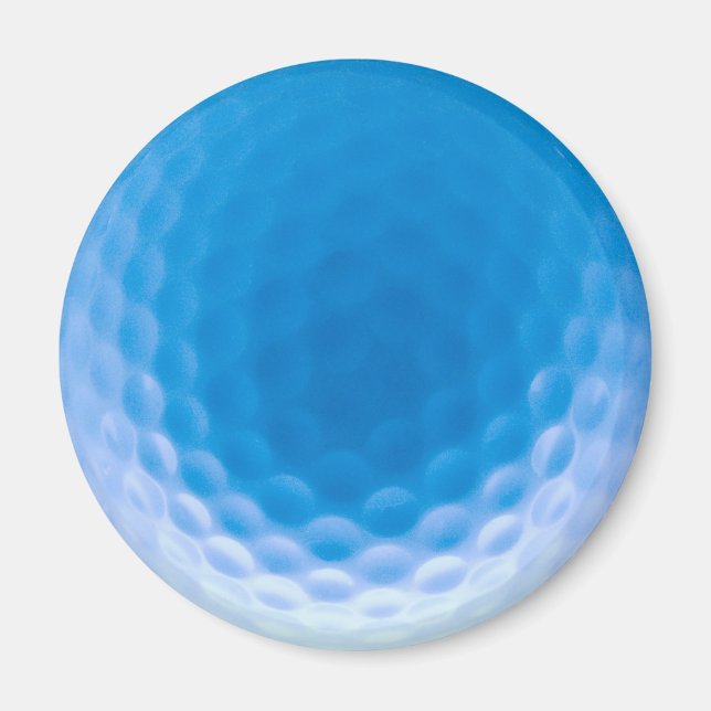 Golf Ball Textur Dimples Arctic Blue Magnet (Vorne)