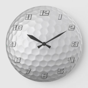 Golf Ball Textur Große Wanduhr