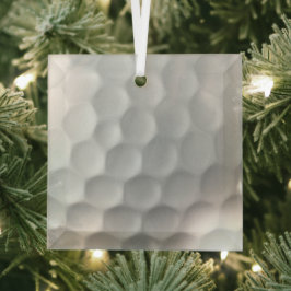 Golf Ball Textur Ornament Aus Glas