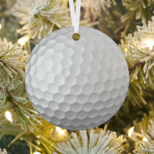 Golf Ball Textur Ornament Aus Metall