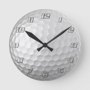 Golf Ball Textur Runde Wanduhr