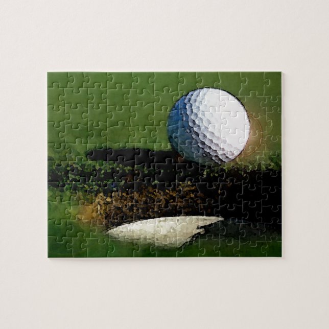 Golf Ball & the Hole - Sport Puzzle (Horizontal)