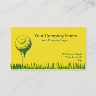 Golf-Ball und Golf-T-Shirt Visitenkarte
