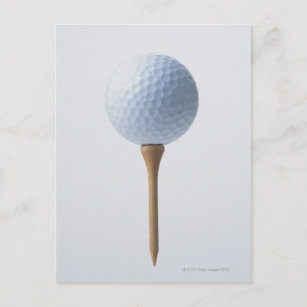 Golf Ball und T-Shirt Postkarte