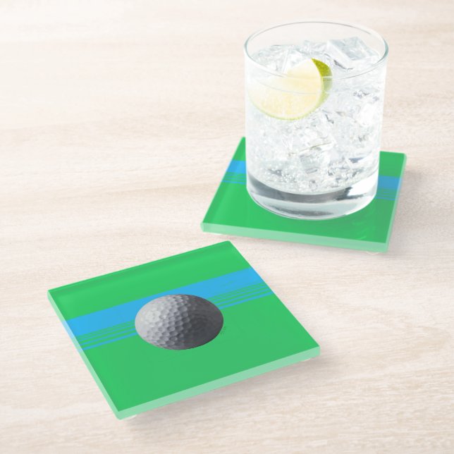Golf Ball Untersetzer (Schrägansicht)
