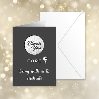 Golf Ball Vielen Dank! Custom Dankeskarte