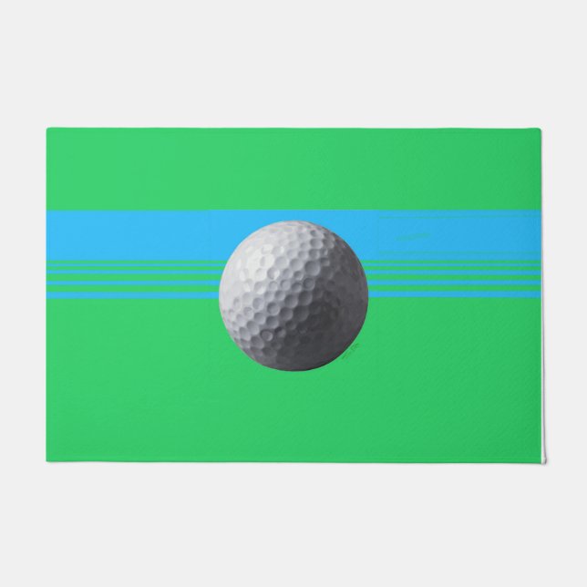 Golf Ball vor der Tür Fußmatte (Vorderseite)
