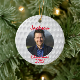 Golf Ball Weihnachten Spaß Keramik Ornament