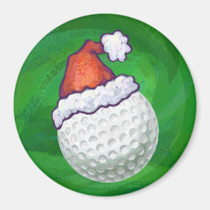 Golf Ball Weihnachtsmänner Magnet