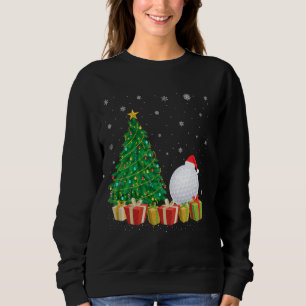Golf Ball Xmas Tree Lighting Weihnachtsmannmütze G Sweatshirt