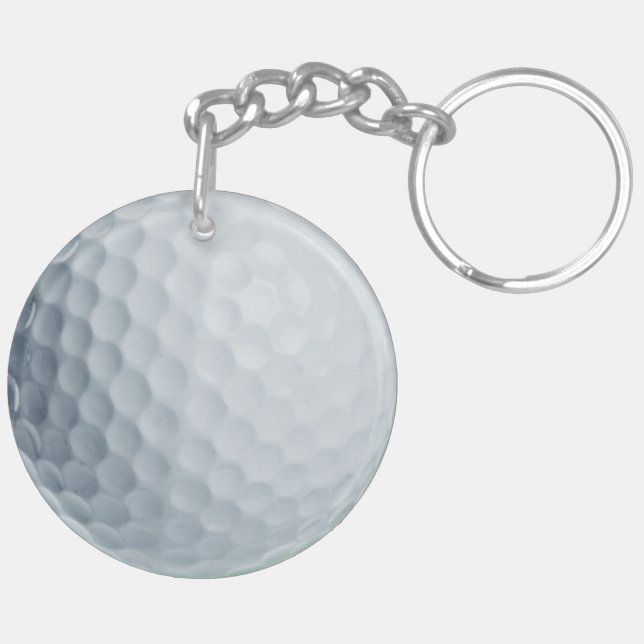 Golf-Ballacryl-Schlüsselanhänger Schlüsselanhänger (Rückseite komplett)
