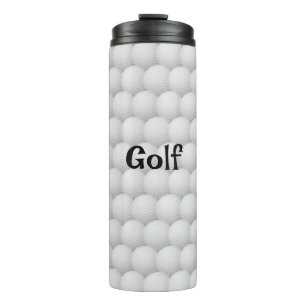 Golf Balls Abstract Design Thermal Tumbler Thermosbecher