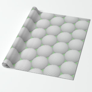Golf Balls Abstract Design Wrapping Paper Roll Geschenkpapier