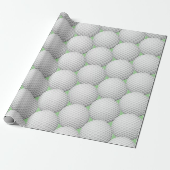 Golf Balls Abstract Design Wrapping Paper Roll Geschenkpapier (Ungerollt)