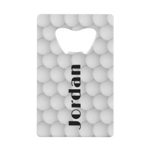 Golf Balls Abstraktes Design Flaschenabdeckung Geldbeutel Flaschenöffner