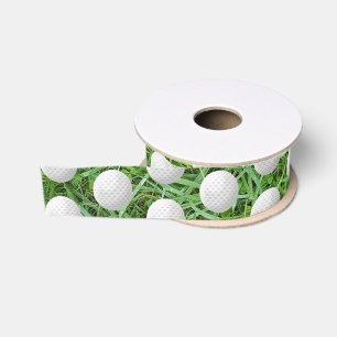 Golf Balls auf grünem Gras Ripsband