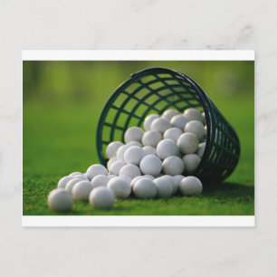 Golf Balls Bucket Postkarte