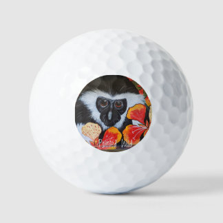 Golf Balls Colobus Painted Wild Golfball