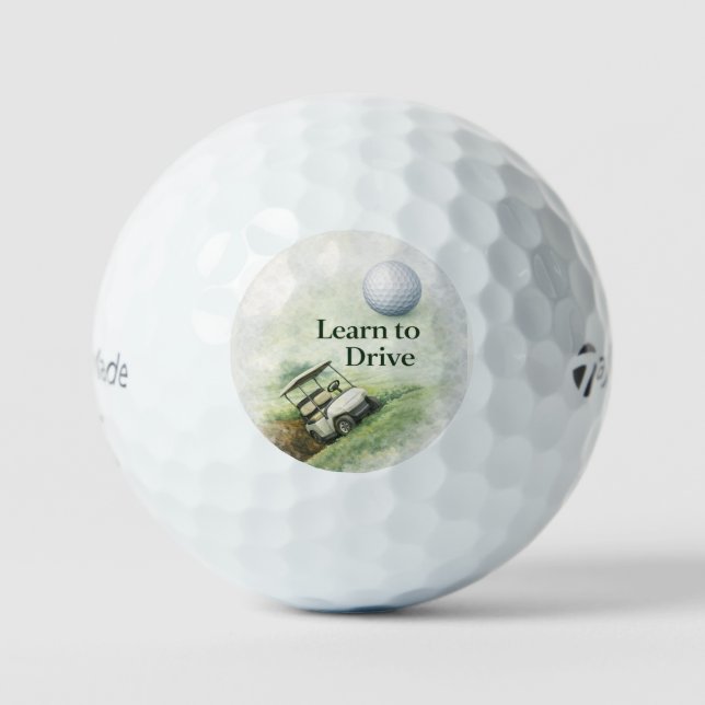 Golf Balls Funny Gift for Dad or Golfer Golfball (Vorderseite)