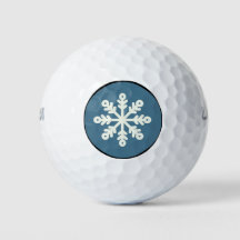 Golf Balls für Urlaub / Snowflake Design