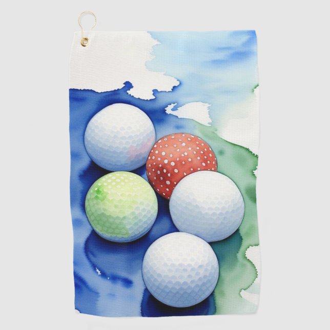 Golf Balls Golf Handtuch (Vorderseite)