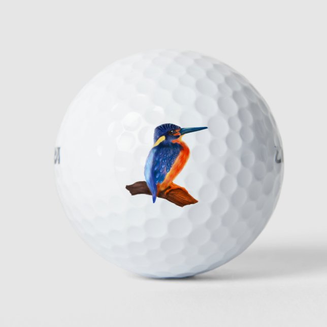 Golf Balls Kingfisher Print Golfball (Vorderseite)