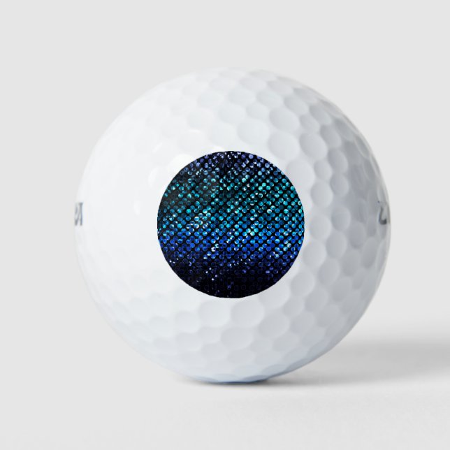 Golf Balls Lila Kristallglas Golfball (Vorderseite)