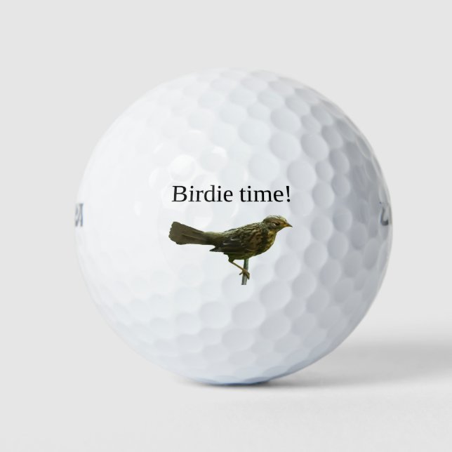 Golf Balls mit Birdie Golfball (Vorderseite)