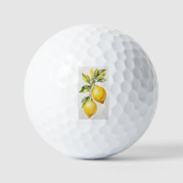Golf Balls mit elegantem Zitronenbild Golfball