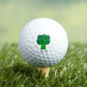 Golf Balls Mit Monogramm Broccoli Design Golfball
