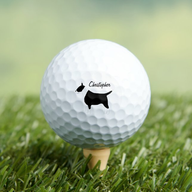 Golf Balls Mit Monogramm Staffordshire Bull Terrie Golfball (Insitu T-Shirt)