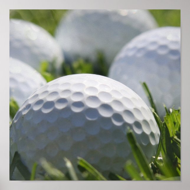 Golf Balls Print Poster (Vorne)