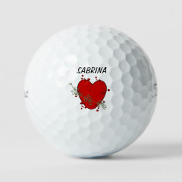 Golf Balls "Red Heart" Golfball