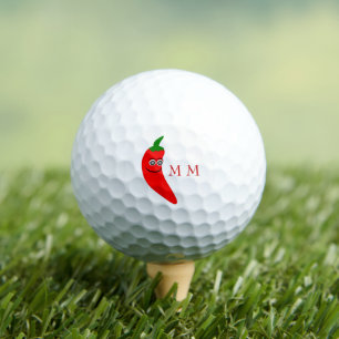 Golf Balls Roter Chili Pepper Design Golfball