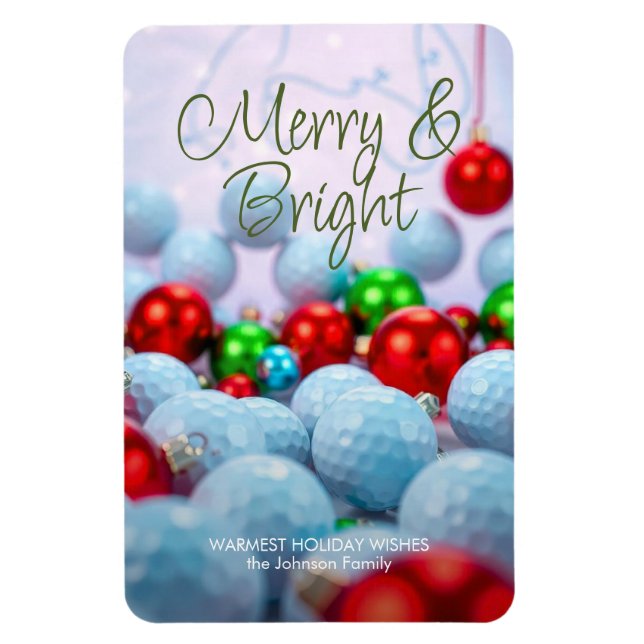 Golf Balls & Shiny Ornaments Magnet (Vertikal)