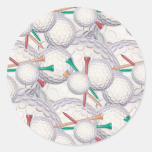 Golf Balls & T-Shirts Sticker