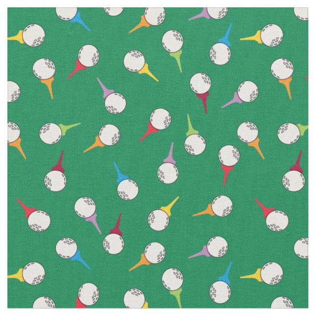 Golf Balls und T-Shirts Print Stoff (Nahaufnahme)