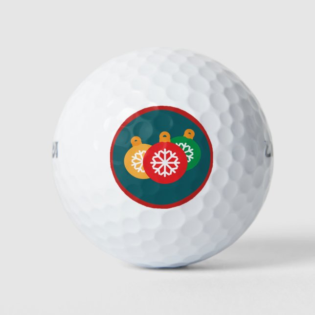 Golf-Balls / Weihnachtsdekoration Golfball (Vorderseite)