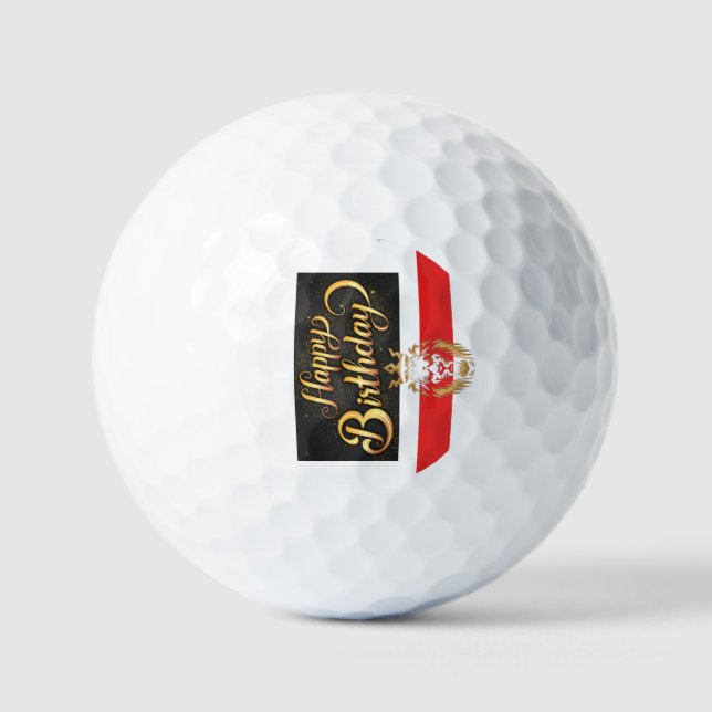 Golf Balls zum Geburtstag Special Golfball (Vorderseite)