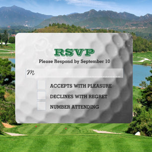 Golf Bar Mitzvah RSVP Karte
