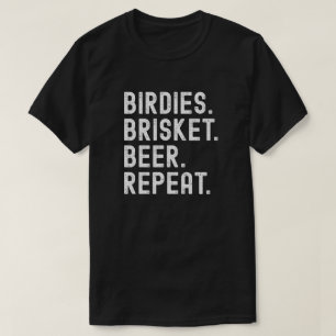 Golf BBQ Birdies Brisket Bier Lustiges Golf-Gesche T-Shirt