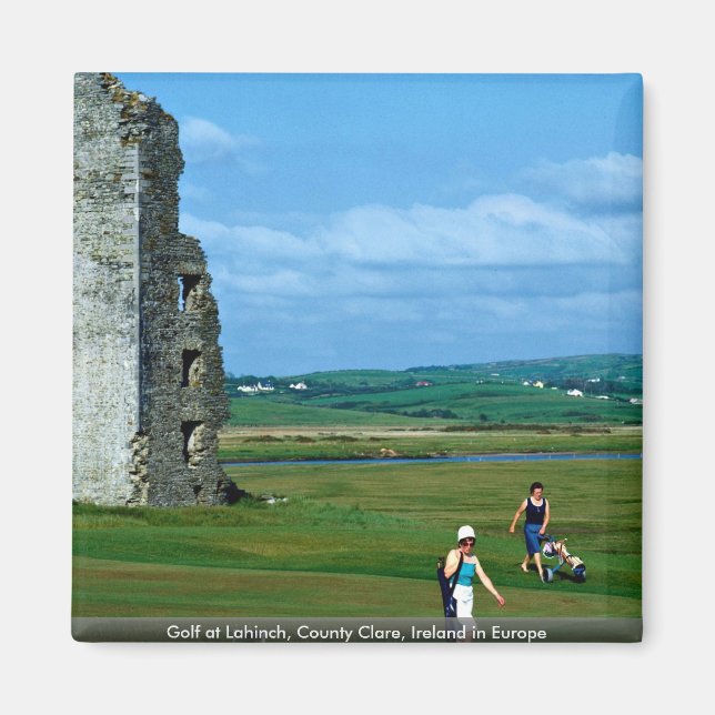 Golf bei Lahinch, Landkreis Clare, Irland Magnet (Vorne)