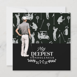 Golf Beileid entschuldigt sich für Ihr Beileid Karte