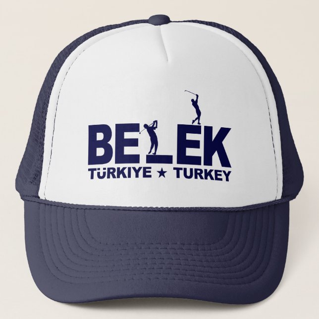 GOLF BELEK hat - blau Truckerkappe (Vorderseite)